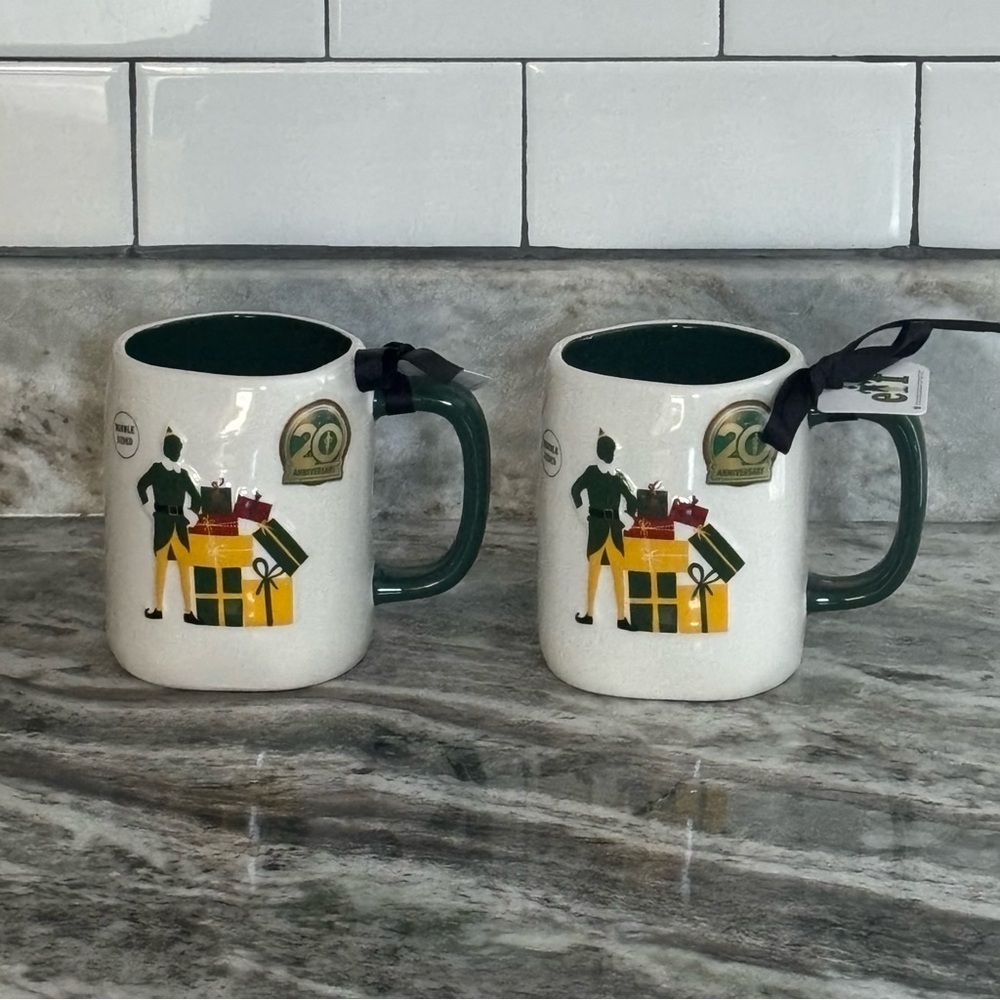 ELF 20th Anniversary Rae Dunn I’m A Cotton Headed Ninny Muggins Mug Set